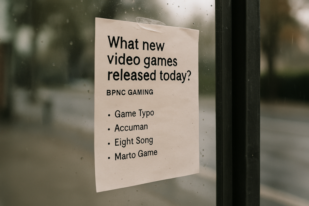 what video game came out today bfncgaming