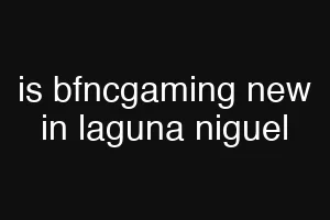 is bfncgaming new in laguna niguel